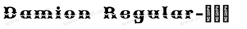 Damion Regular字体转换